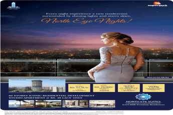 Pay Rs. 5 Lakhs Only & No EMI Till Possession at Supertech North Eye in Noida